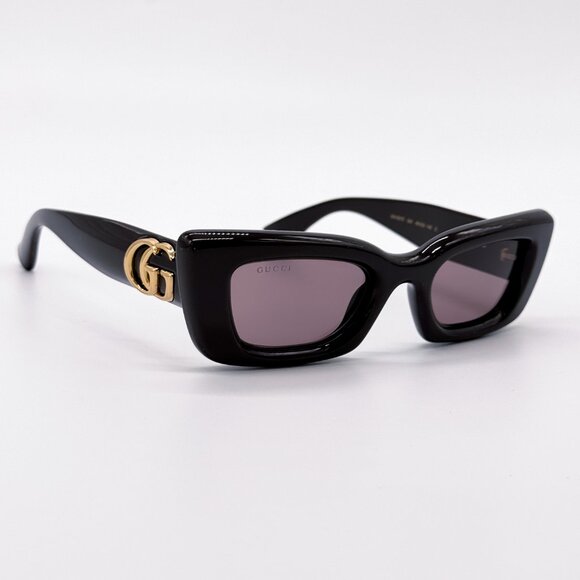 NEW GUCCI GG1827S 004 SHINY BROWN/VIOLET WOMEN SUNGLASSES GUCCI - Picture 4 of 14